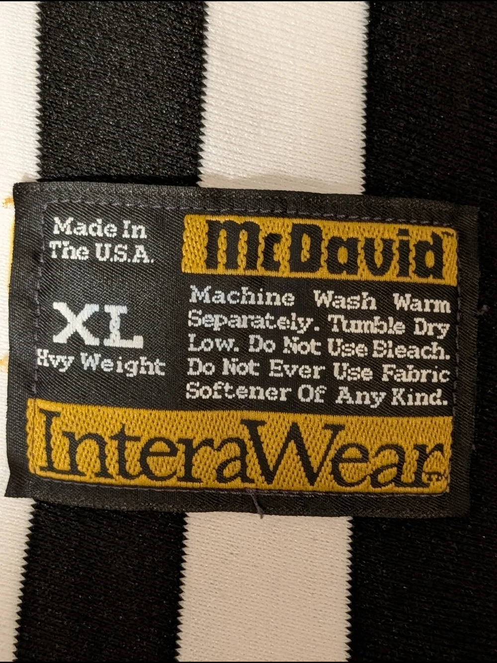 McDavid InteraWear Vintage Referee Jersey. USA. Umpire. Football. Halloween. XL.